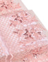 Aurora Blossom Beaded Border Lace - (Pink)